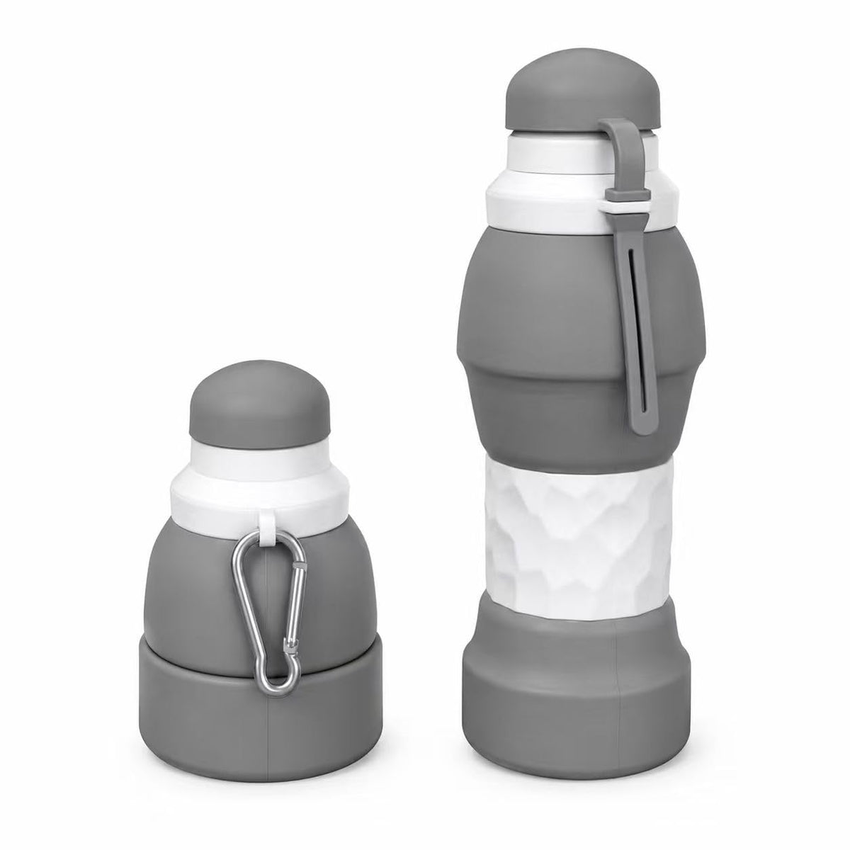 Petmaro Collapsible Water Bottles for traveling 20 oz (Grey)