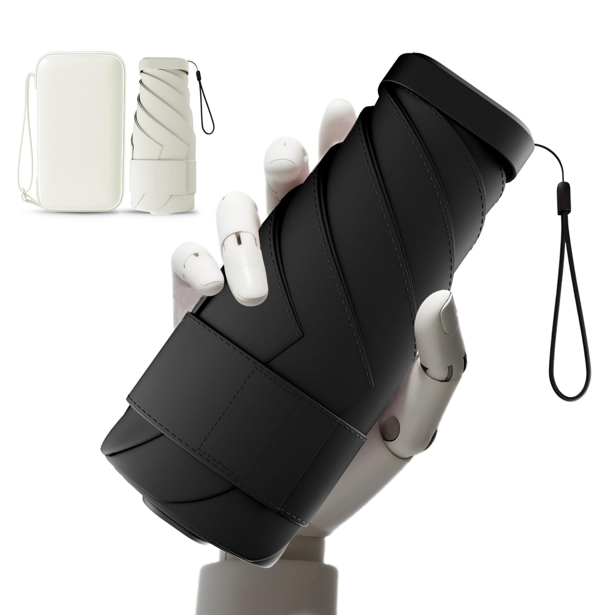 Mini Travel Umbrella, UPF 50+ Compact Fits in Purse