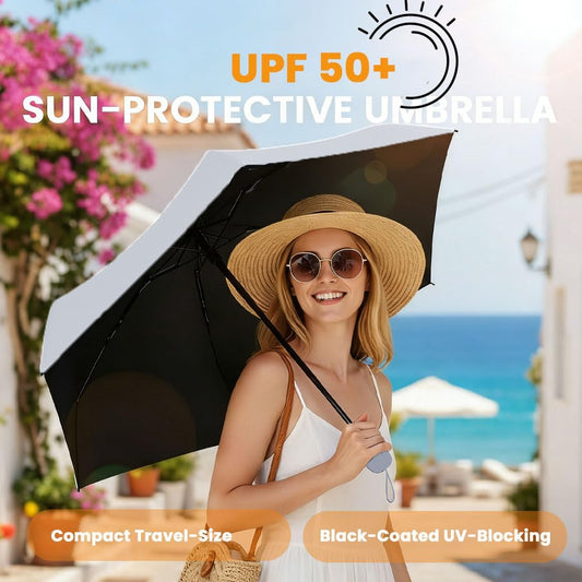 MRTLLOA Travel Essentials Mini/Compact Umbrella for Purse