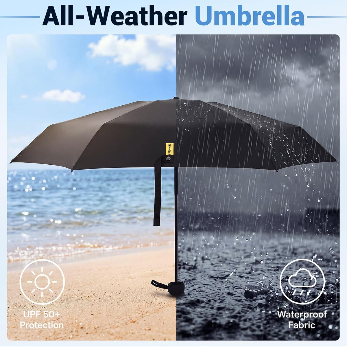 Jexine 6 Pack Mini Travel Umbrella Portable Compact Umbrellas Windproof Compact Manual Open Close Umbrella UV Protection Small Folding Design Fit in Pocket or Purse Lightweight Portable for Women Men