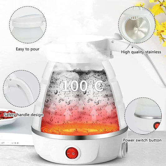 0.6L Small Travel Foldable Electric Kettle Collapsible Coffee Tea Kettle
