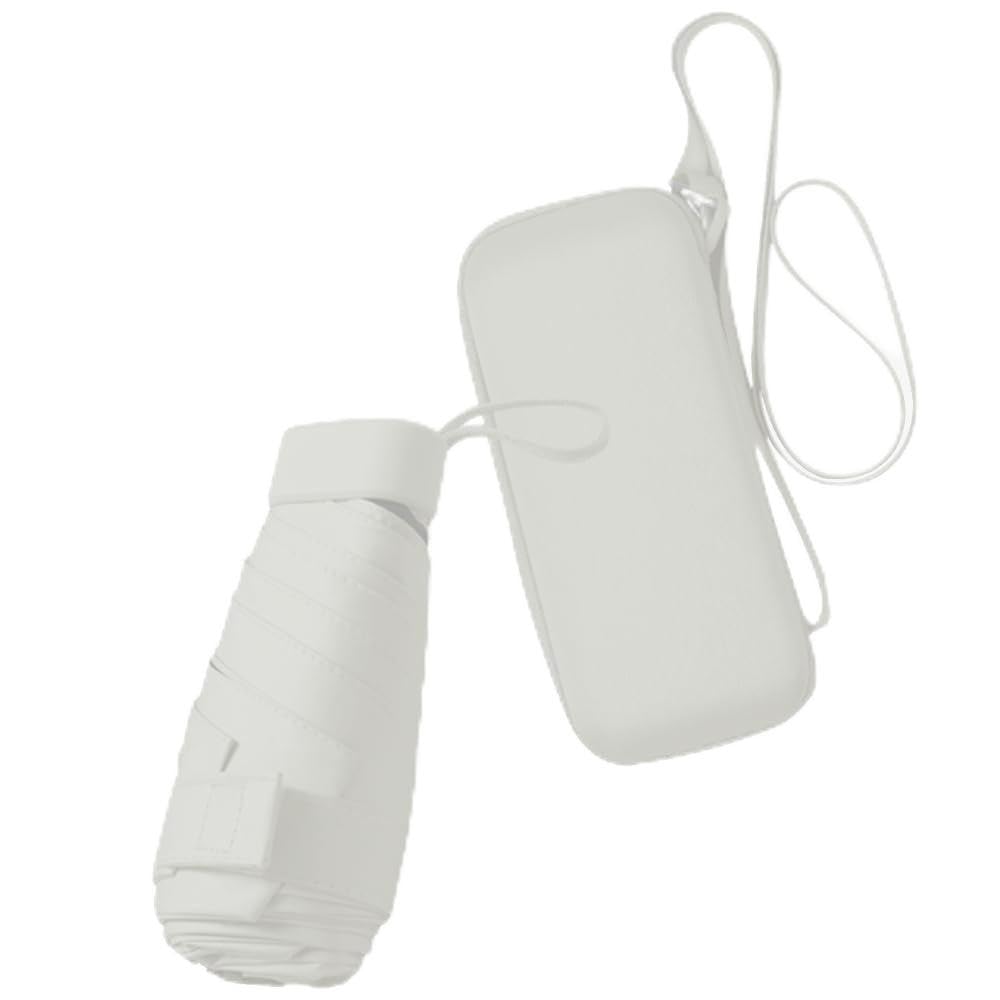 ESUFEIR Mini Sun Umbrella for Purse With Case