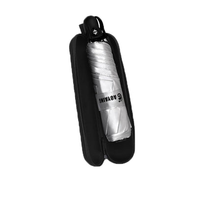 GAOYAING Compact Auto Travel Umbrella - 10.3" Folded, UPF 50+ UV Protection, Lightweight 9.3oz with Case