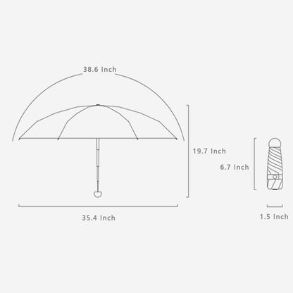 Travel Umbrella Portable Compact Umbrellas Pocket Mini for Purse Umbrellas for UV Small Backpack with Case Folding for Women