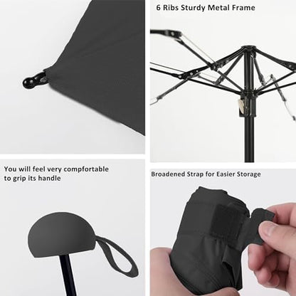 Travel Umbrella Portable Compact Umbrellas Pocket Mini for Purse Umbrellas for UV Small Backpack with Case Folding for Women