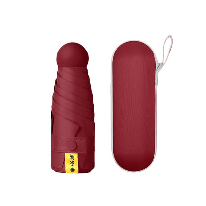 Mini Travel Umbrella with Umbrella Case
