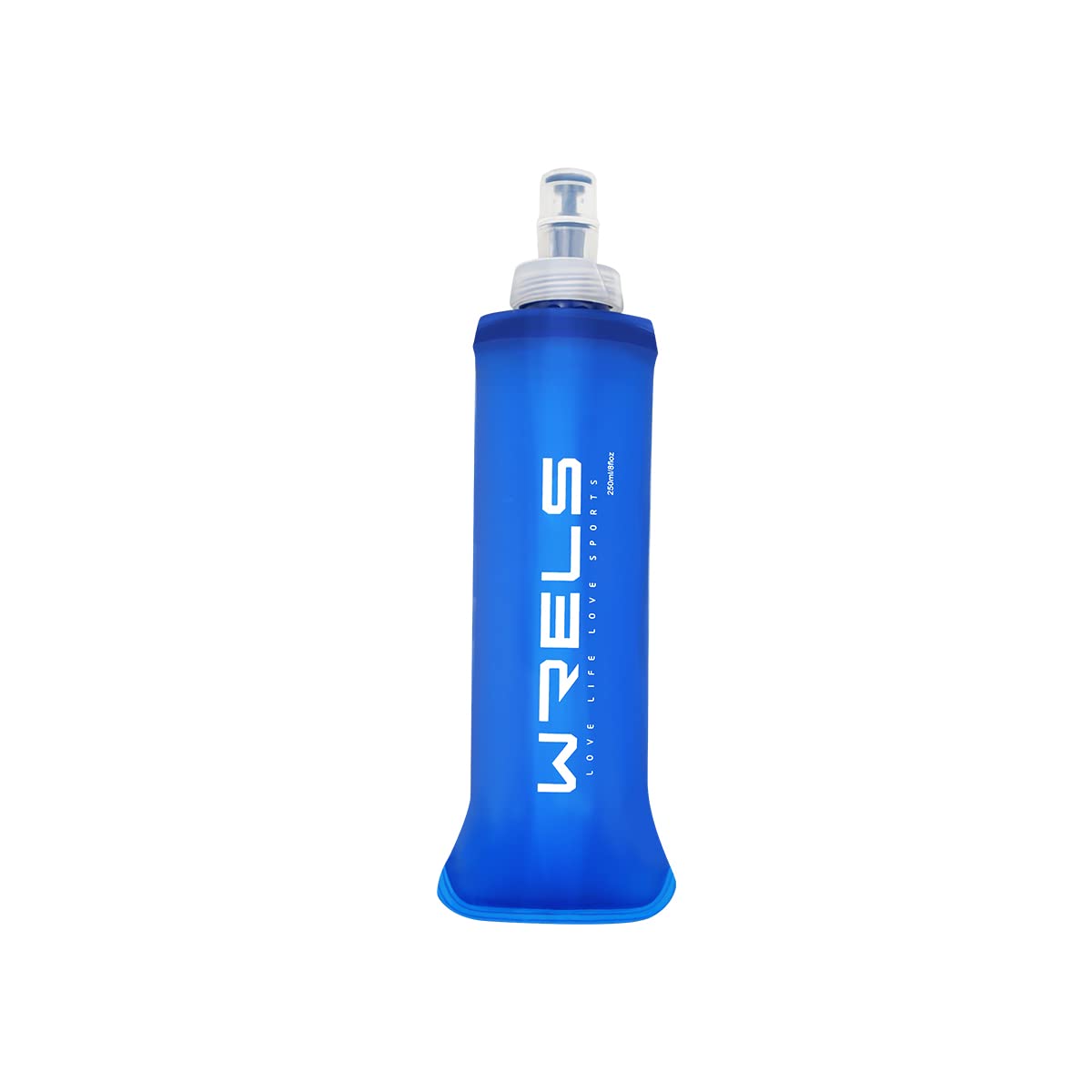 WRELS TPU Soft Flask Lightweight Portable Reusable Water Bottle,BPA Free Collapsible Flask for Hydration Pack in Running Hiking Cycling and Marathon