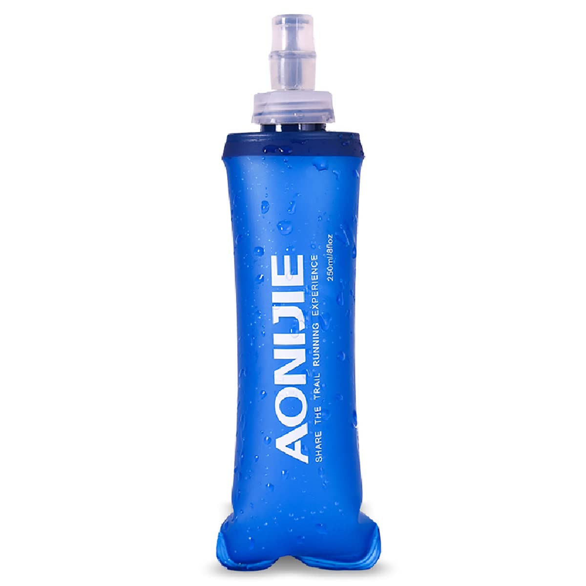 Azarxis TPU Soft Flask Collapsible Water Bottles BPA-Free 250ml 350ml 500ml for Hydration Vest Pack Running Hiking Cycling Climbing