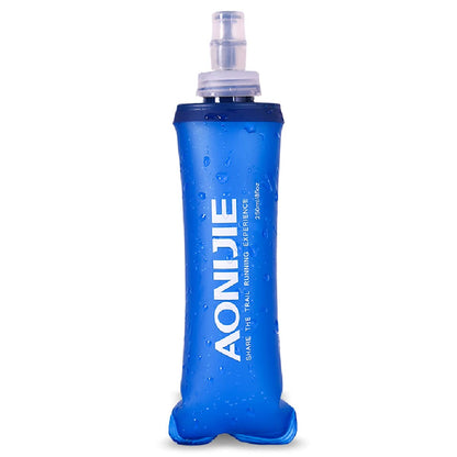 Azarxis TPU Soft Flask Collapsible Water Bottles BPA-Free 250ml 350ml 500ml for Hydration Vest Pack Running Hiking Cycling Climbing