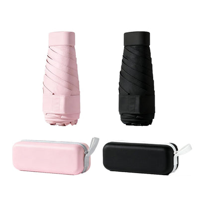 TOPSAIL Mini Umbrella for Travel, UPF 50+ UV Sun & Rain Protection, Compact 6k Folding Pocket Umbrella with Case for Purse, Backpack