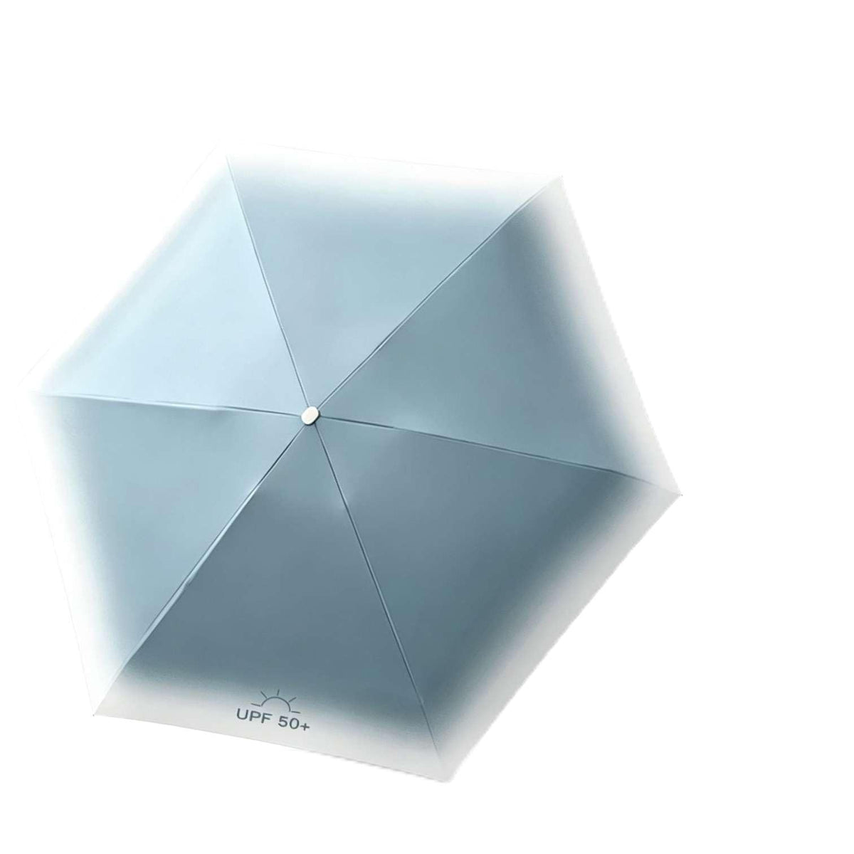 YYSPR Gradient Color UPF50+ 5-folding Mini Flat Pocket Umbrella