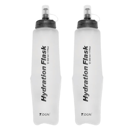 TRIWONDER Running Water Bottle Handheld Plastic Flask Hydration Vest Packs Waist Belt Replacement for Runners Marathon Cycling Hiking