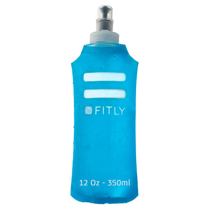 FITLY Soft Flask Running Water Bottle - Collapsible Hydration Flask
