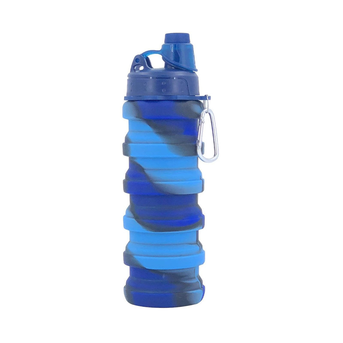 Collapsible Water Bottles Travel water bottle Sports Portable Sport Water Bottle Reusable Water Bottles comes with mountaineering Buckle 500ml silicone Water-proof camping water bottle