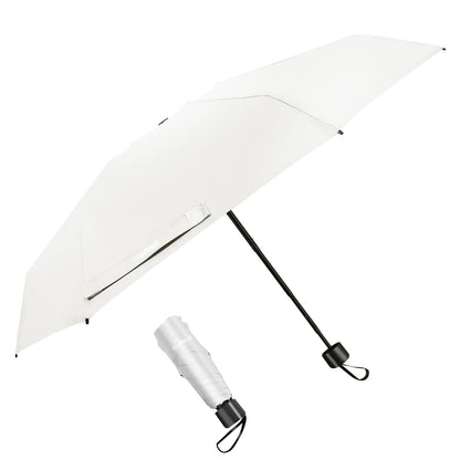 TradMall Mini Travel Umbrella, Portable Lightweight Compact Parasol with 95% UV Protection for Sun & Rain