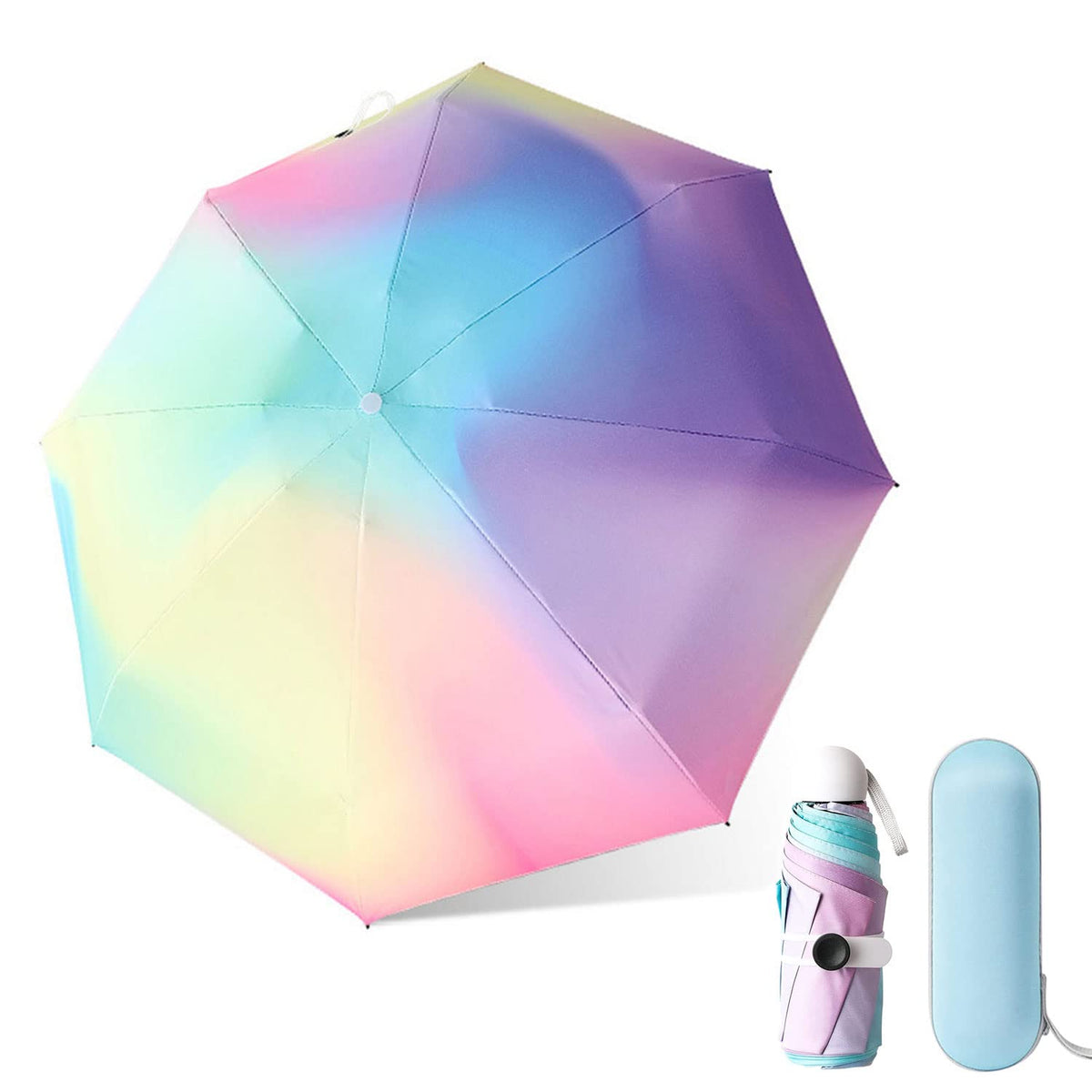 YumSur Mini Travel Sun & Rain Umbrella