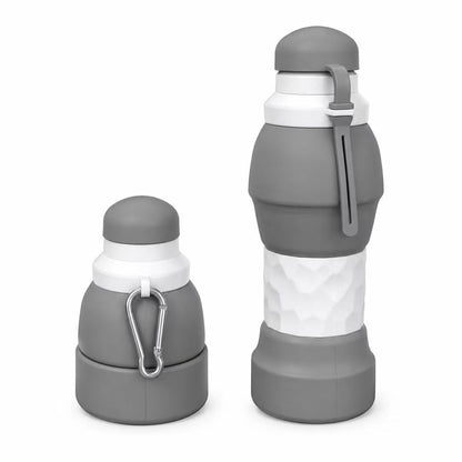 Petmaro Collapsible Water Bottles for traveling 20 oz (Grey)