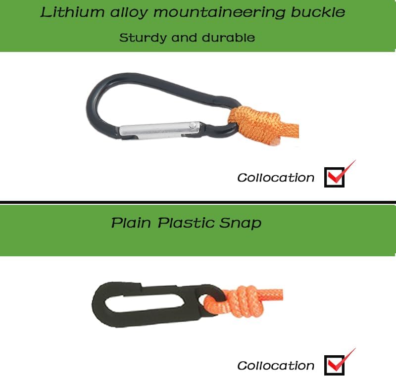 Portable Travel Clothesline is 32Ft Retractable Camping Clothesline for Outdoor Camping Laundry line with 10 Windproof Buckles, 10 Clothespins，1 Organizer Bag