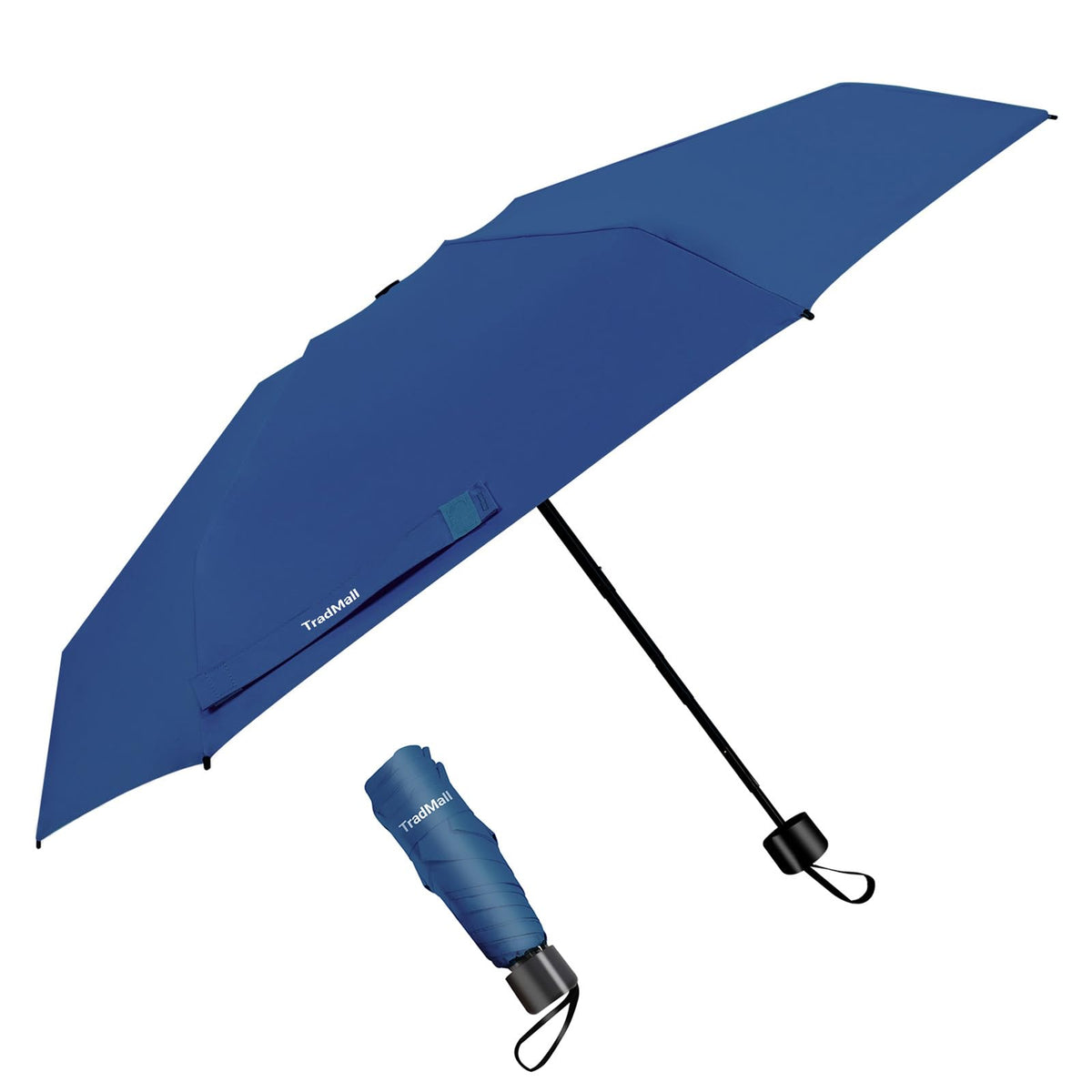 TradMall Mini Travel Umbrella, Portable Lightweight Compact Parasol with 95% UV Protection for Sun & Rain