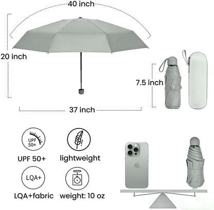 MRTLLOA Travel Essentials Mini/Compact Umbrella for Purse