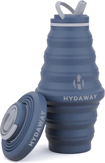 HYDAWAY 25oz Collapsible Water Bottle, Packable Leakproof for Travel