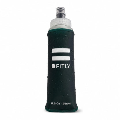 FITLY Soft Flask Running Water Bottle - Collapsible Hydration Flask