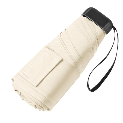 Mini Travel Umbrella, Ultra Waterproof Flat Compact Small for Pocket Purse