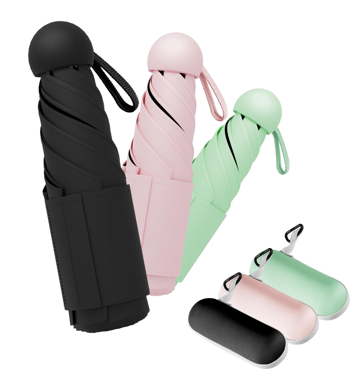 Umbrella Travel Size Mini Umbrella with UPF 100+ UV Rain Protection