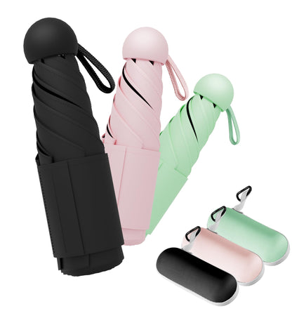 Umbrella Travel Size Mini Umbrella with UPF 100+ UV Rain Protection
