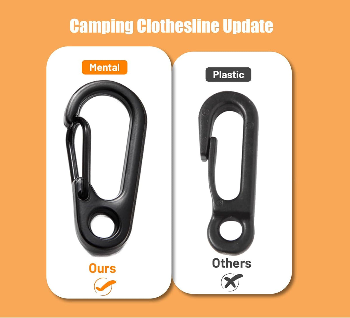 Portable Travel Clothesline, 33ft Camping Clothes line with Clothespins