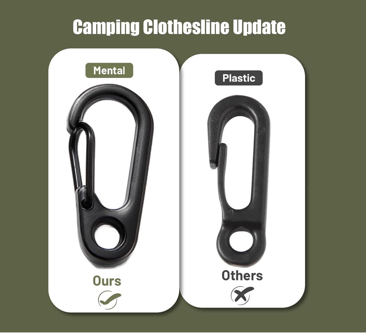 Portable Travel Clothesline, 33ft Camping Clothes line with Clothespins