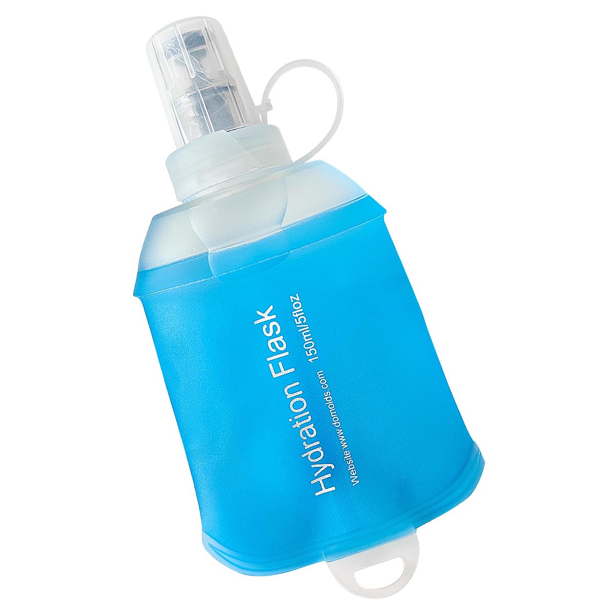 WILDREEDS 500ml Soft Flask, TPU Collapsible Soft Water Bottle for Hydration Pack, Running Vest, Folding Water Bottle for Hiking Cycling Climbing-2Pcs, Blue