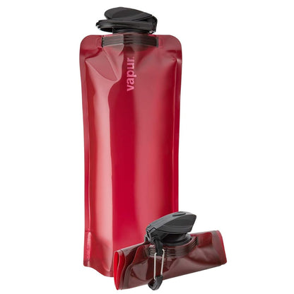 Vapur Collapsible Water Bottle with Carabiner, 34oz (1L), Night Blue