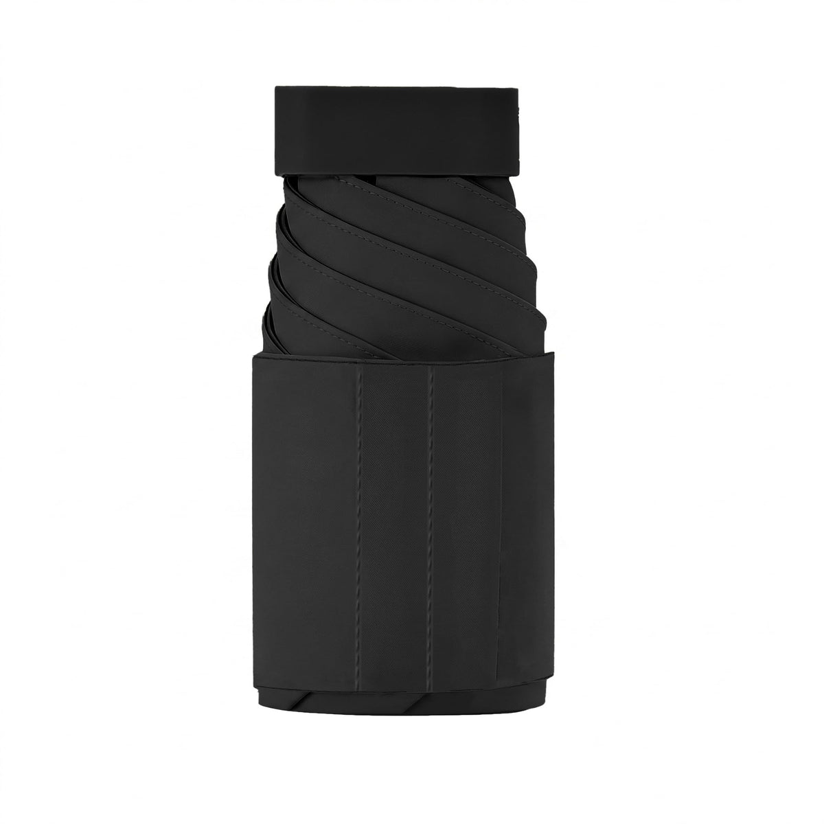 Mini Folding Travel Umbrella/Parasol, Widened Strap for Neat Storage, Compact/Flat Handle/Waterproof Rain/Sun, Purse/Pocket/6Ribs/UPF 50+/UV Protection, Men Women Kids/Ultra-Lightweight