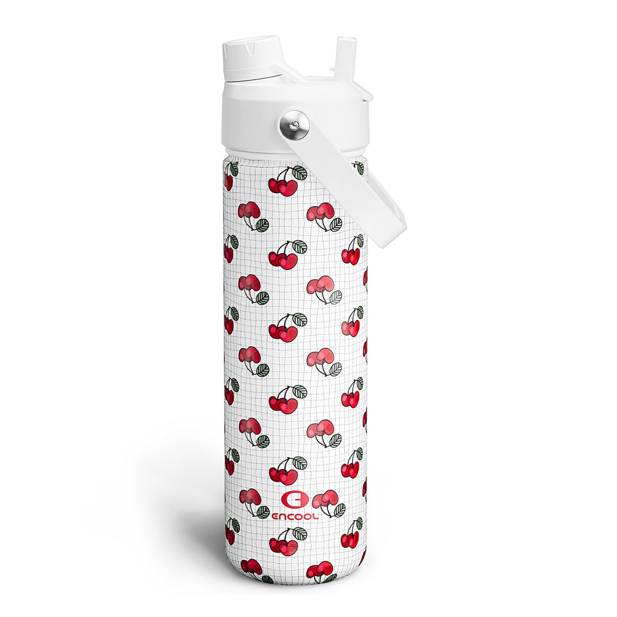 ENCOOL Insulated Water Bottle with Straw Stainless Steel Water Bottle, Leak-Proof, BPA-Free, Double Wall Vacuum Keeps Cold for 24 Hours for Sports, Travel, School (26 oz, Black Night)