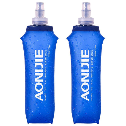 Azarxis TPU Soft Flask Collapsible Water Bottles BPA-Free 250ml 350ml 500ml for Hydration Vest Pack Running Hiking Cycling Climbing