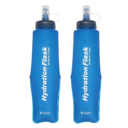TRIWONDER Running Water Bottle Handheld Plastic Flask Hydration Vest Packs Waist Belt Replacement for Runners Marathon Cycling Hiking