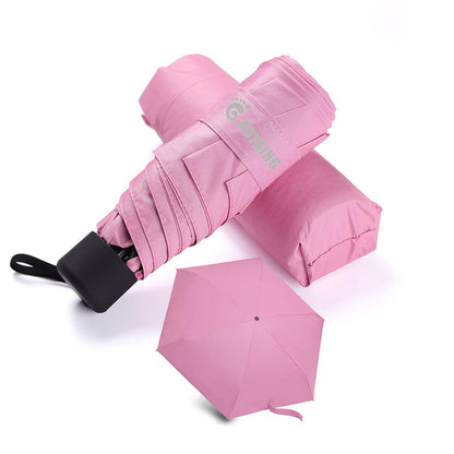 GAOYAING Compact Travel Umbrella with Case Sun&Rain Lightweight Small and Compact Suit for Pocket 34 Inches