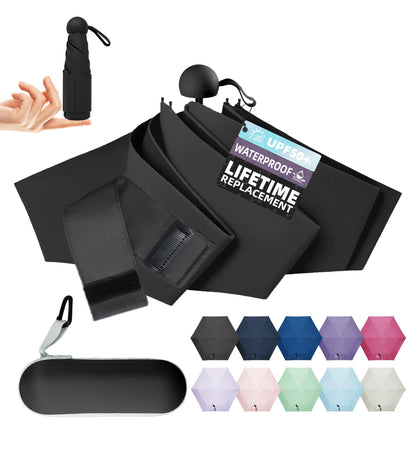 Umbrella Travel Size Mini Umbrella with UPF 100+ UV Rain Protection