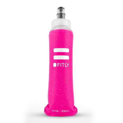 FITLY Soft Flask Running Water Bottle - Collapsible Hydration Flask