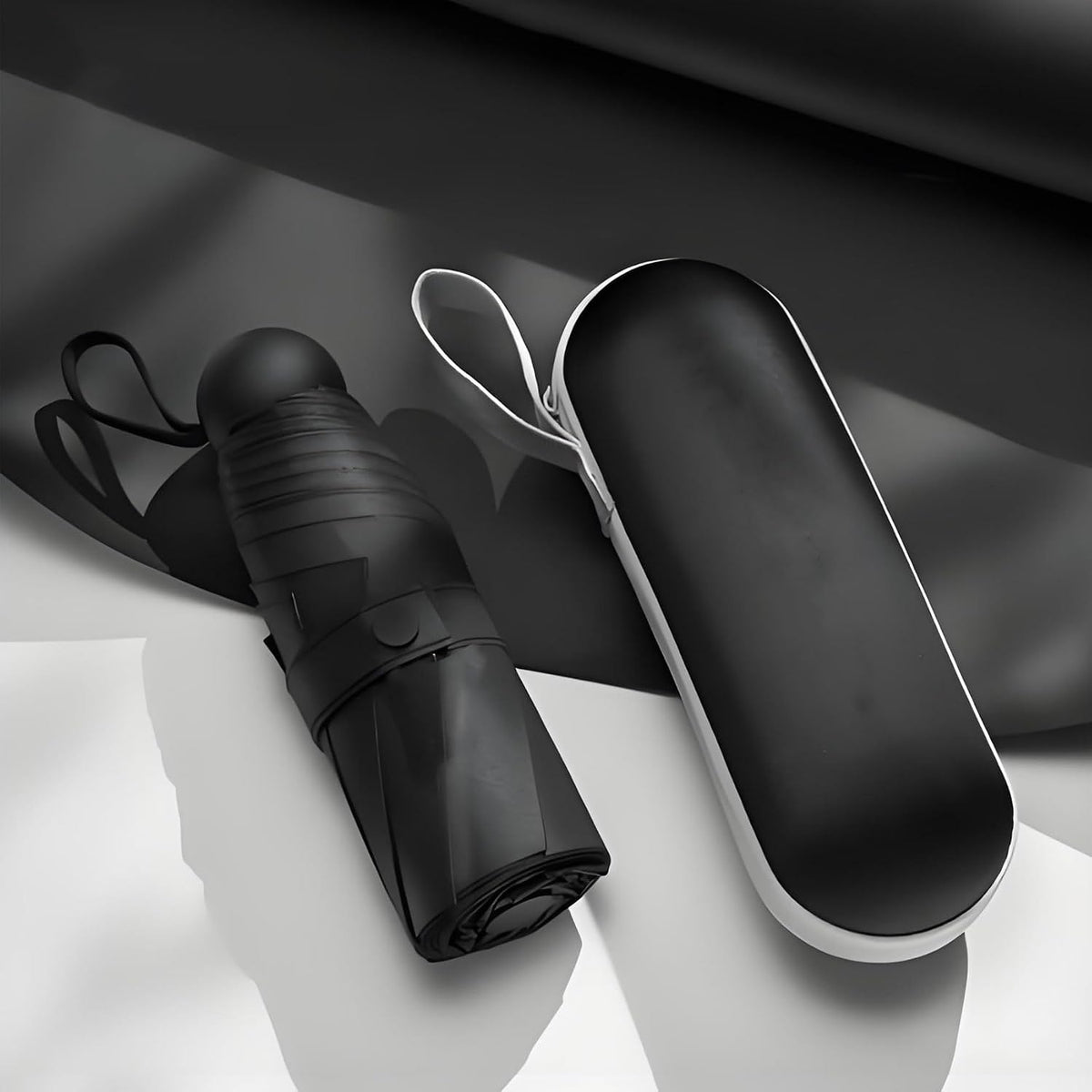 SIEPASA Mini Travel Umbrella, Compact UV Protection Sun & Rain Umbrella