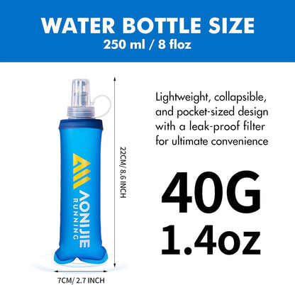 AONIJIE Running Water Bottle 2PCS Soft Flask