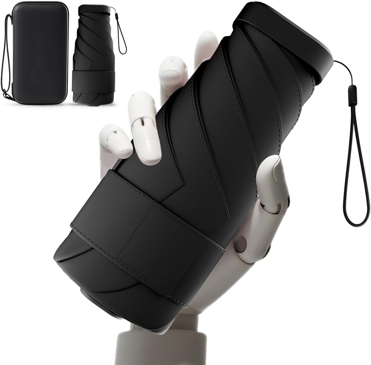 Mini Travel Umbrella, UPF 50+ Compact Fits in Purse