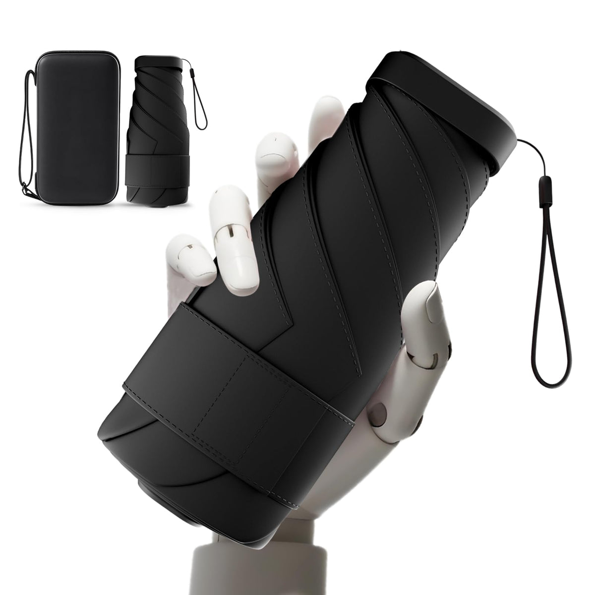 Mini Travel Umbrella, UPF 50+ Compact Fits in Purse