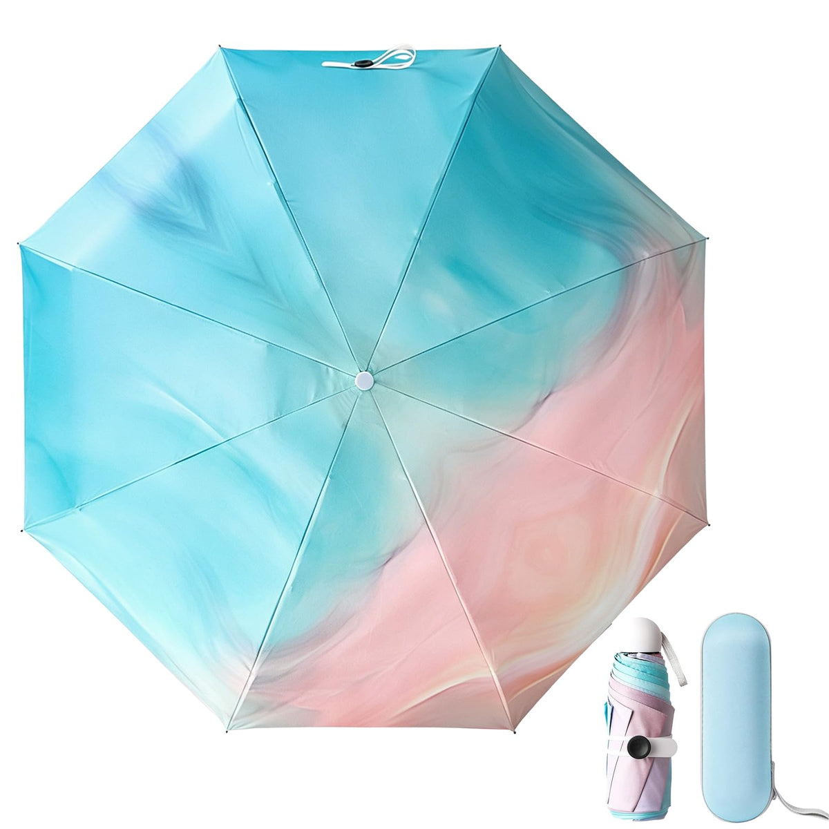 YumSur Mini Travel Sun & Rain Umbrella