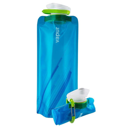 Vapur Collapsible Water Bottle with Carabiner, 34oz (1L), Night Blue