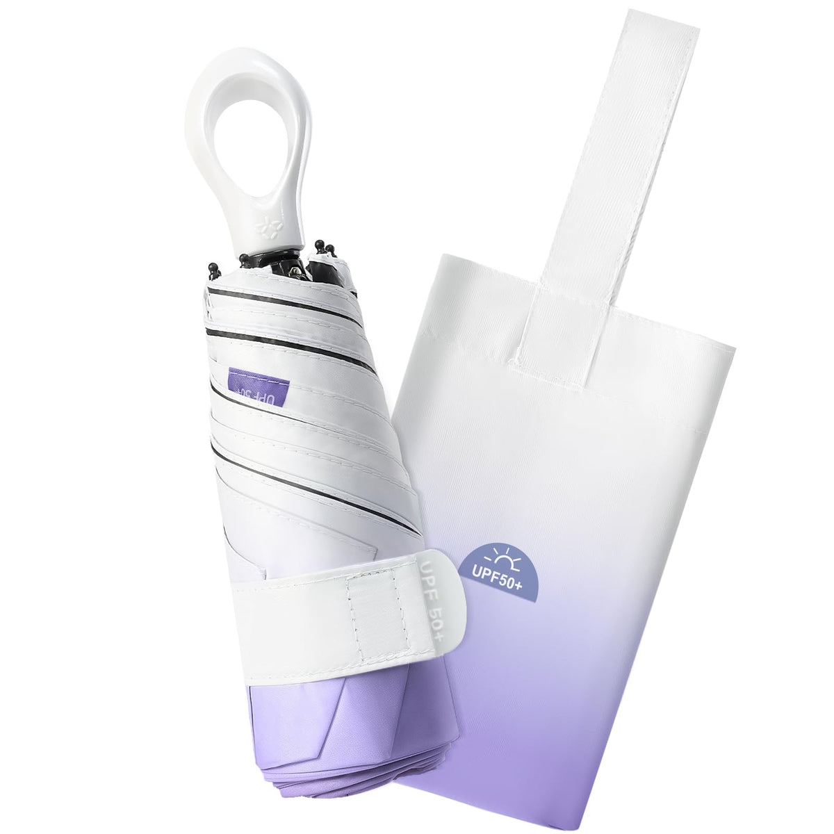Mini Travel Umbrella Small Umbrella for Travel UV Parasol Compact Foldable