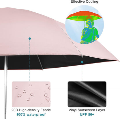 G4Free Mini Travel Umbrella for Purse Pocket Umbrella UPF 50+ UV Protection