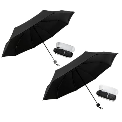 GAOYAING Compact Travel Umbrella with Case Sun&Rain Lightweight Small and Compact Suit for Pocket 34 Inches