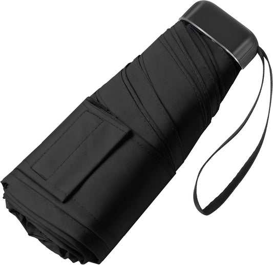 Mini Travel Umbrella, Ultra Waterproof Flat Compact Small for Pocket Purse